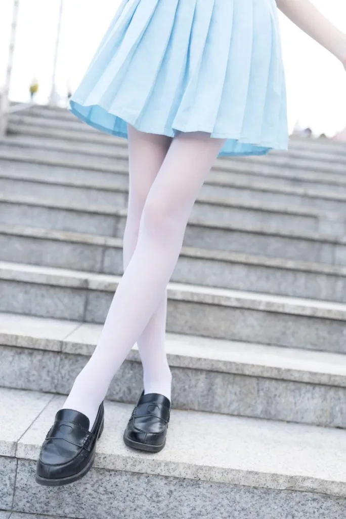 white silk stockings